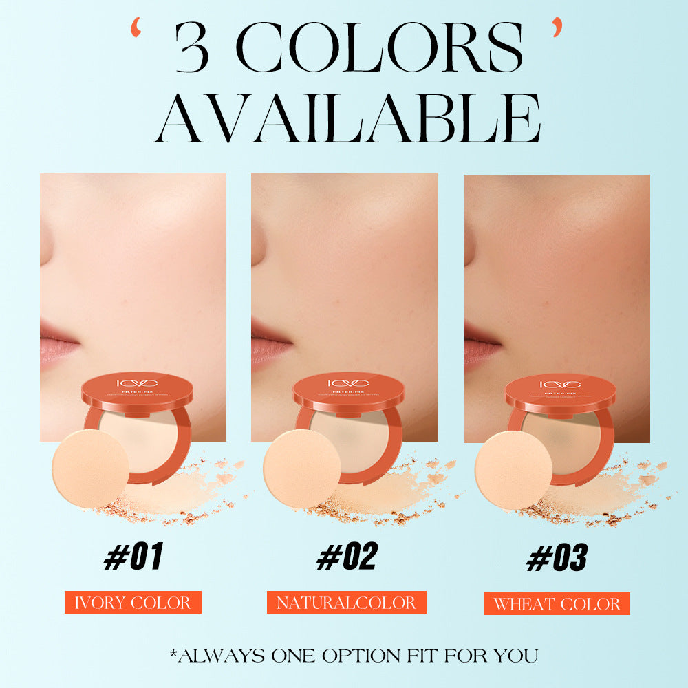 ICVC#1203Nude Powder Setting Powder15g Comes with Puff and Makeup Mirror Version Beauty