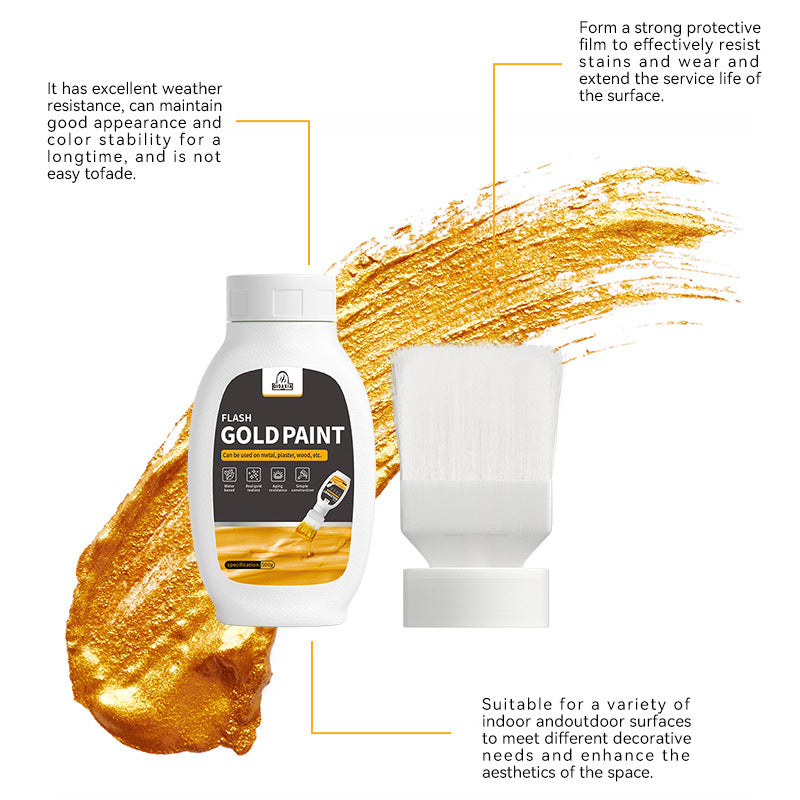 Lacquer Hero Glitter Gold Leaf Lacquer Gold Powder Lacquer Paint Super Bright Gold Lacquer Water-based Calligraphy Lacquer Water-based Gold Lacquer