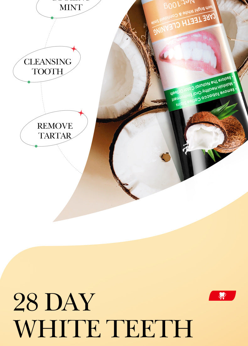 Toothpaste SADOER Vitamin C Coconut Oral Care Gum Protection  Wholesale Live Streaming