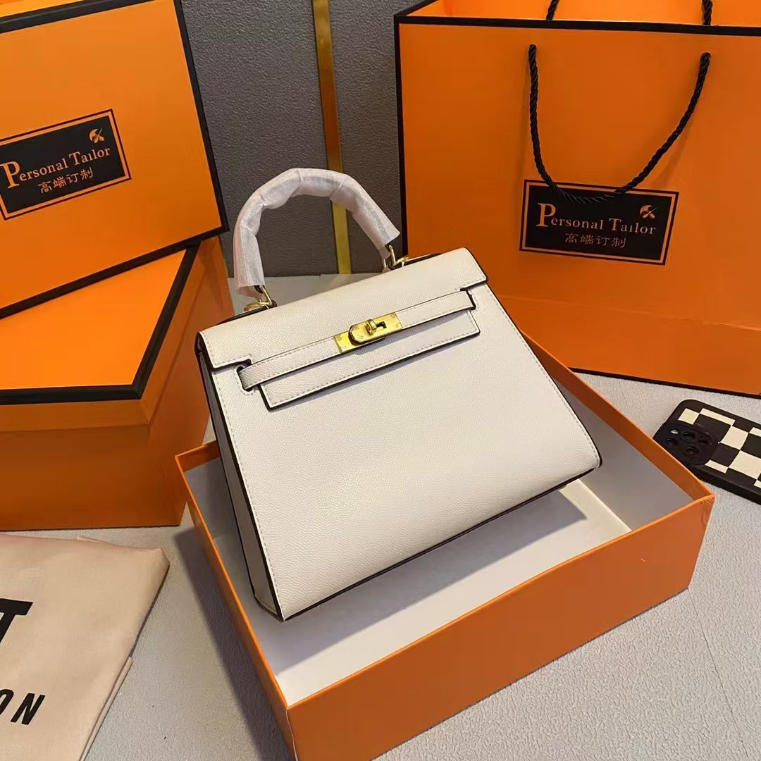 Hot Sale New Fashion Handbag for Women Platinum Kelly Bag Women's Shoulder Crossbody Bag Versatile Trendy Handbag