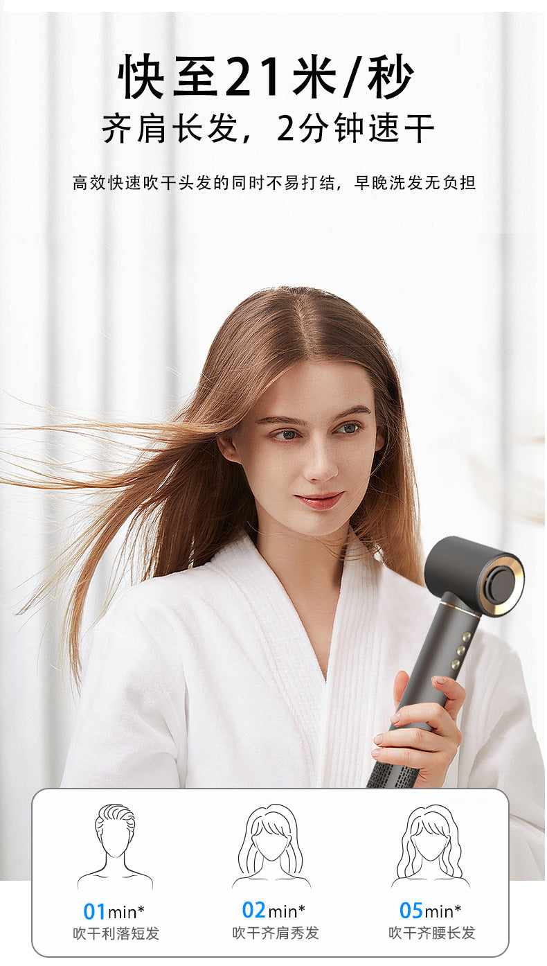New six-in-one hair dryer for home use High Power Negative Ion High-Speed Hair Dryer Curling Hot Air Brush