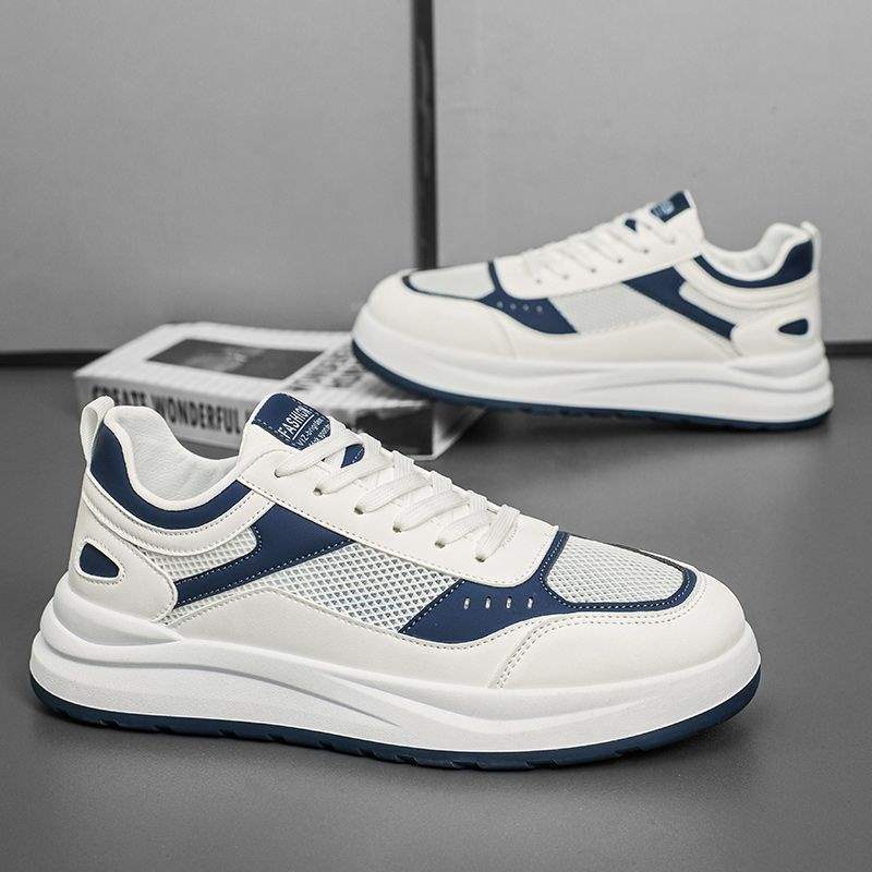 Men's Shoes2025New Summer Breathable Single Mesh Sneakers Men's Sports Casual Shoes Student Simple White Shoes Men's Style