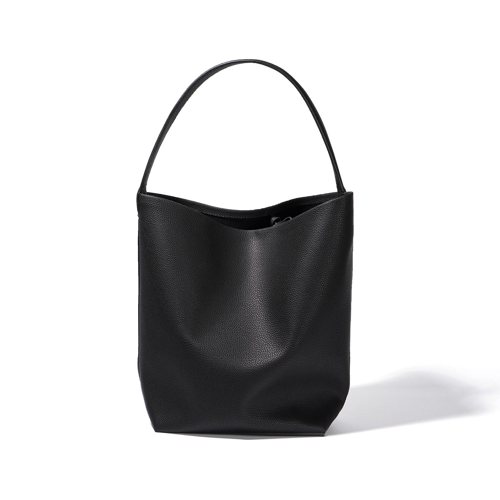 Women's Genuine Leather Underarm Bag, Large Capacity Single Shoulder Tote Bag, Top Layer Cowhide Commuter High-End Bucket Bag