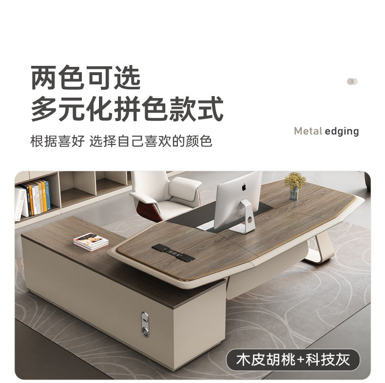 Office Desk Boss Desk Simple Modern Executive Desk Office Desk Office Chair Set Manager Desk President Desk