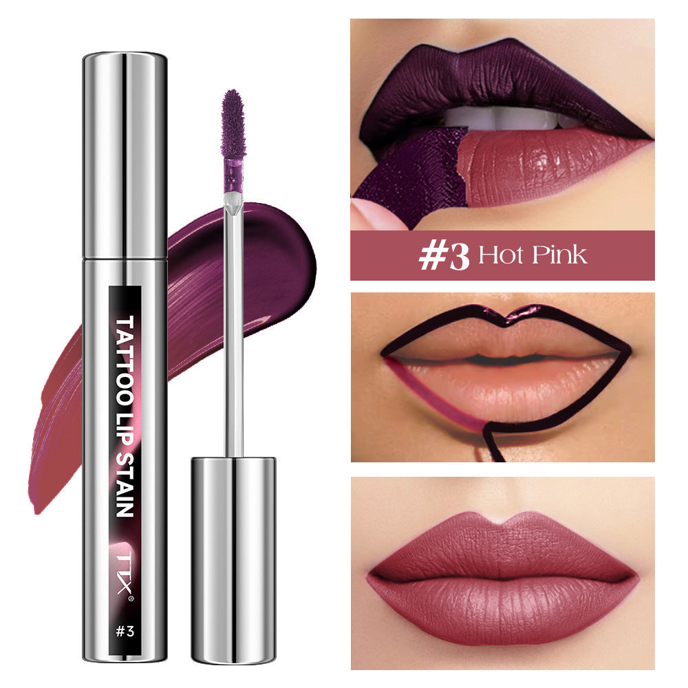Tear-off Lip Gloss Velvet Matte Non-fading Non-stick Cup Tear-off Lip Color Version Labelable