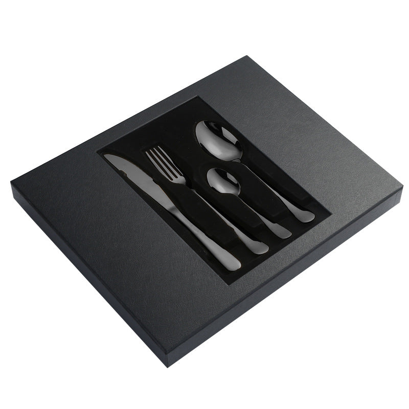 1010Stainless Steel Tableware24Set of Western Cuisine6Steak Knife and Fork Gift Set