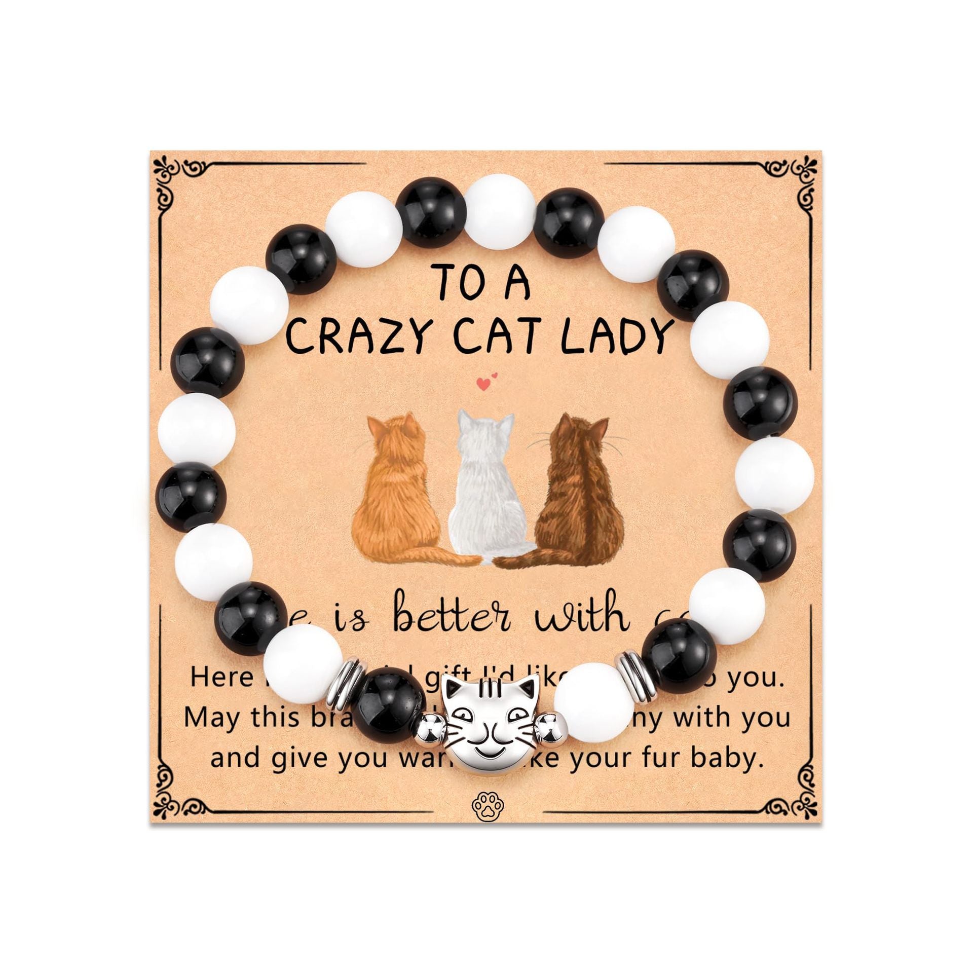 New Couple Bracelet for Women Obsidian Jewelry Versatile High-end Natural Stone Accessories Men's Cat Head Bracelet