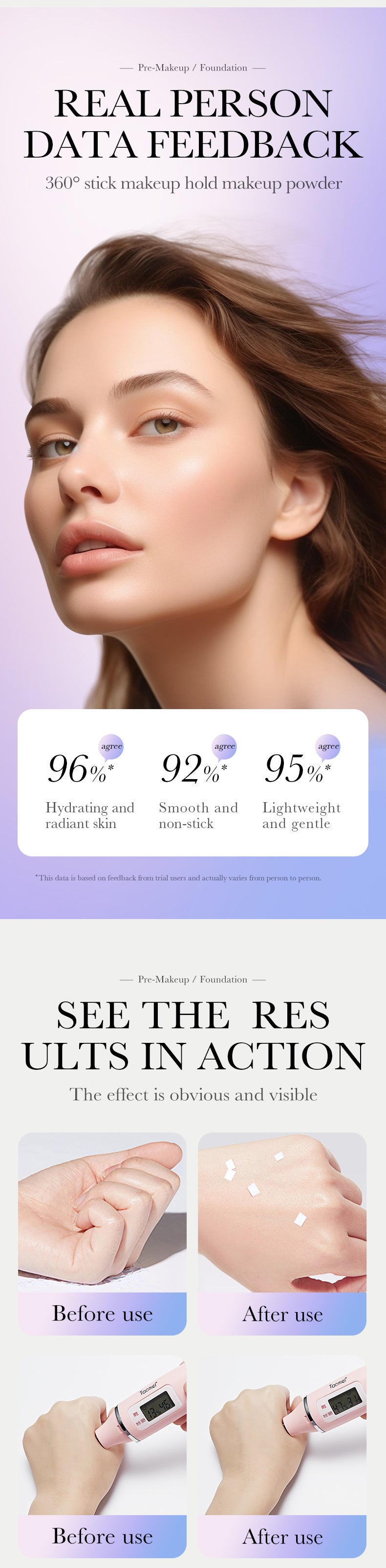 Makeup SADOER Three Color Rainbow Isolation Cream Contour Concealer Refreshing Primer  Wholesale