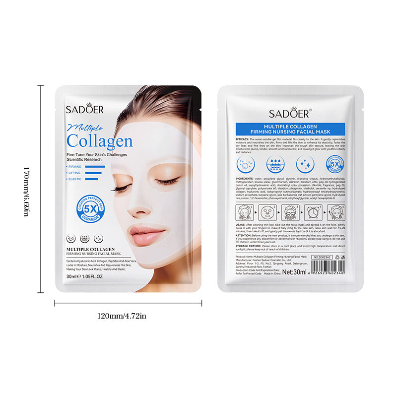 Multi Collagen Mask30ml Hydrating Moisturizing Firming Face Mask Export Manufacturer Wholesale