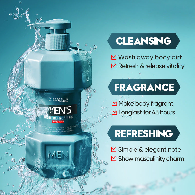 Full English Men's Ocean Refreshing Fragrance Shower Gel BIOAOUA  foreign trade wholesale of cleansing body wash