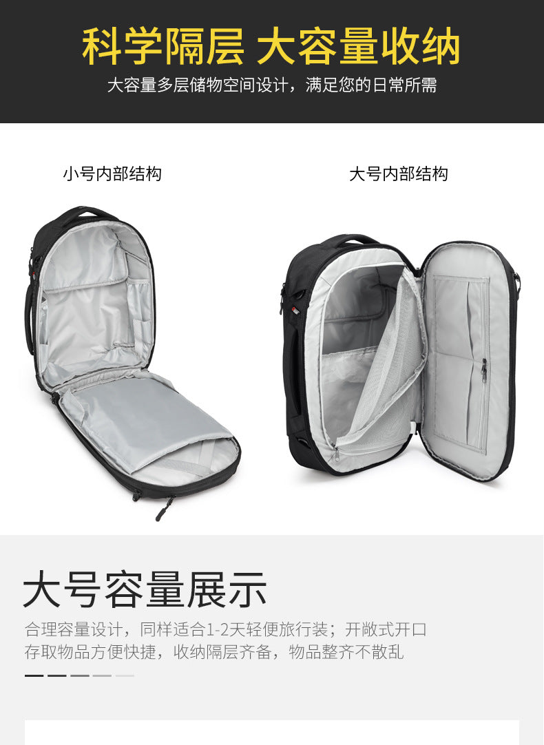 ozuko Business Backpack Men's Computer Backpack Large capacity simple trendy waterproof travel commuter bag