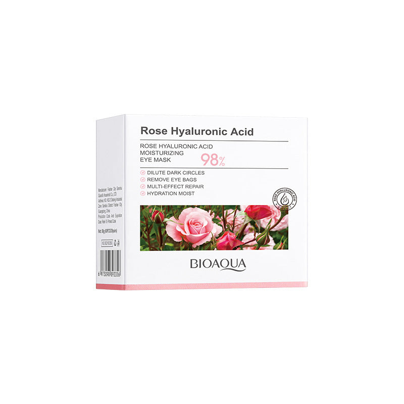 Rose Hyaluronic Acid Skincare Set Hydrating, Cleansing, Moisturizing, and Skin Rejuvenation Six-Piece Set Wholesale from Foreign Trade Manufacturer