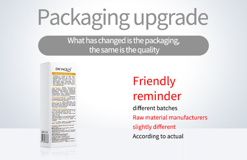 Full English Rice Skincare Set BIOAOUA Rice Puree Series Six-Piece Set Box  Wholesale