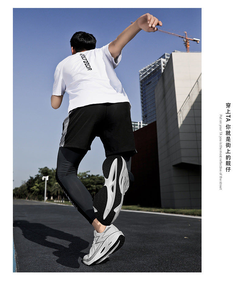 Summer New Mesh Breathable Carbon Plate Ultra-light Sports Shoes for Teenagers Couples Casual Fashion High Elastic Soft Sole Running Shoes