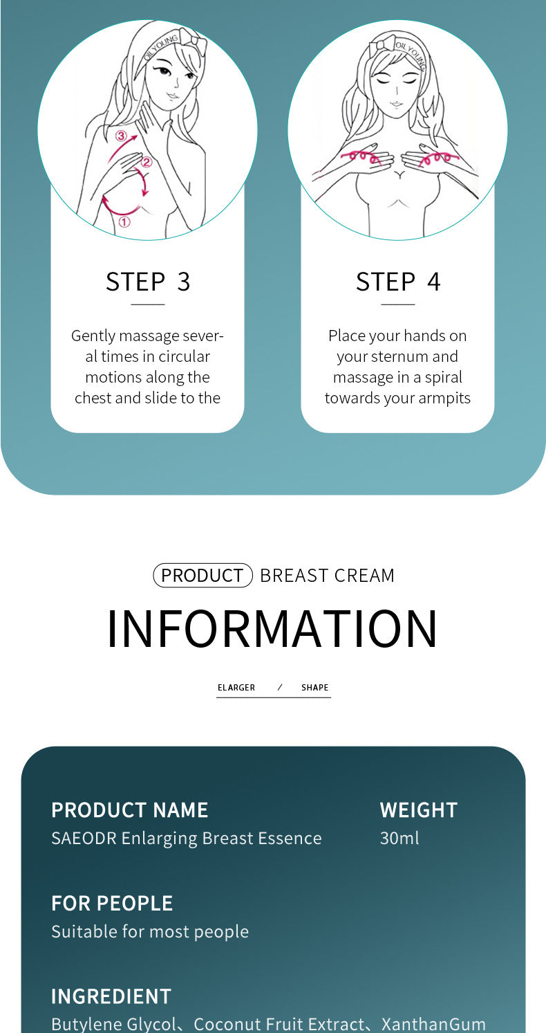 Full English Beauty Lotion30ml SADOER Coconut Extract Fengyun Massage Breast Care  Wholesale