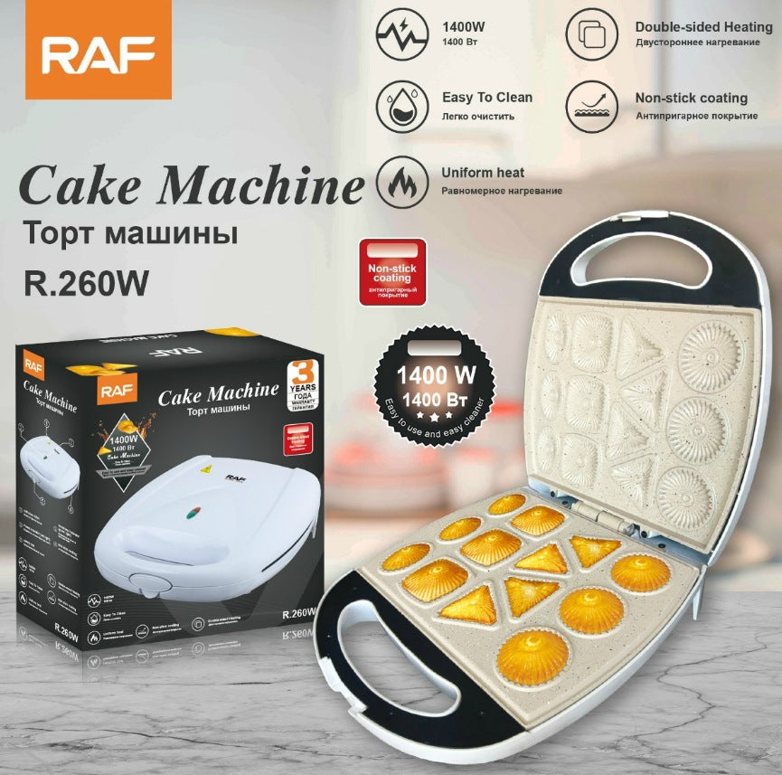 Mini Cake Machine Home Baking Multi-Functional Children's Cartoon Cookie Maker Waffle Maker Egg Waffle Maker