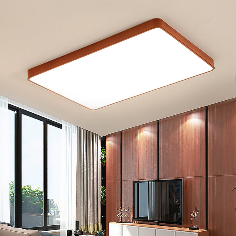 Nordic Ultra-Thin Imitation Wood Grain Ceiling Light Round Modern Minimalist led Room Bedroom Lamp Iron Art Balcony Living Room Lamp