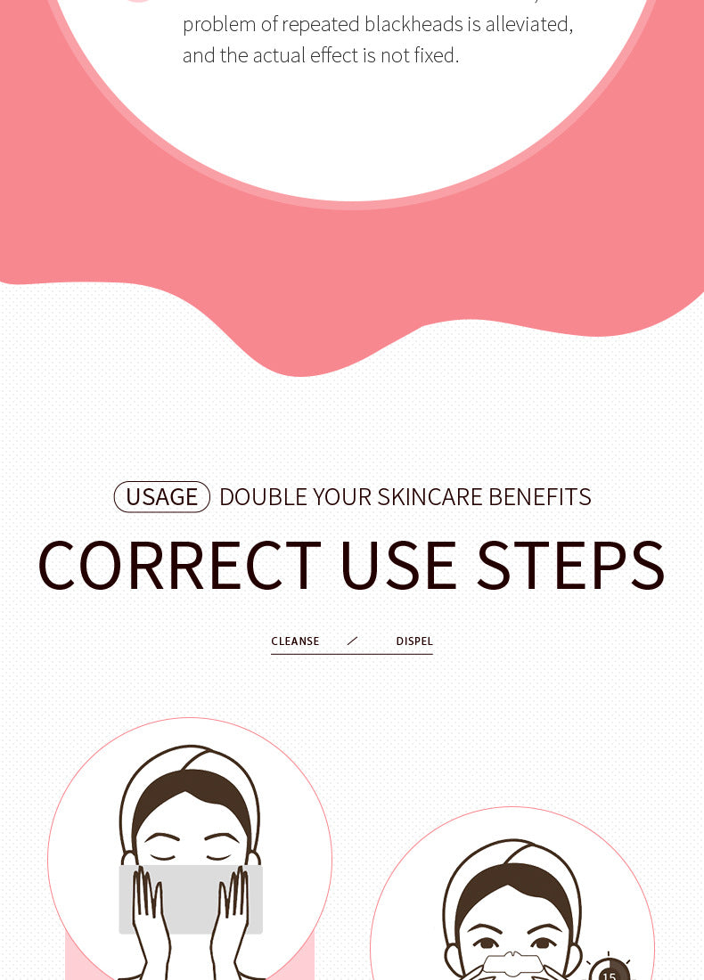 Three Steps to Remove Blackheads Nose Strips SADOER Skin Care Products T District Nursing Set Cross-Border Foreign Trade Wholesale