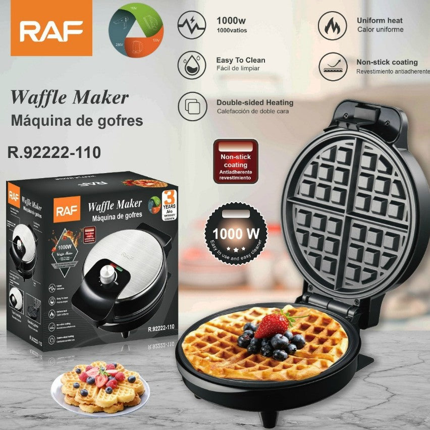 RAF US Standard Household Breakfast Machine Waffle Maker Fully Automatic Mini Double-Sided Heating Electric Griddle Light Food Machine