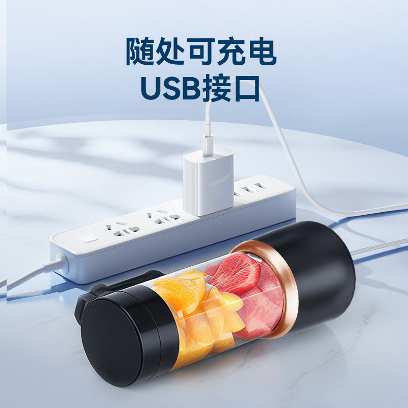 Portable juicer for home use, small ice crusher USB Rechargeable Juicing Cup Multifunctional Electric Juicer Juice Cup