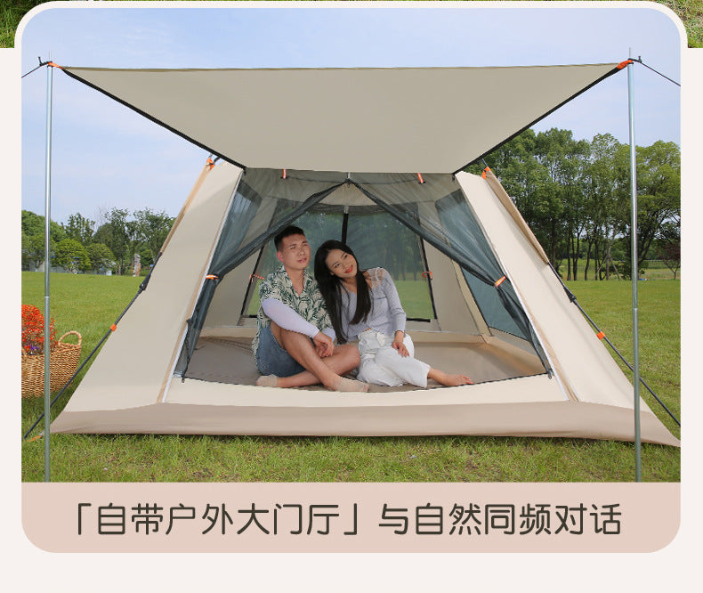 Fully Automatic Quick-Open Tent Outdoor Thickened Windproof Park Camping Portable Foldable Tent Sunshade Windproof