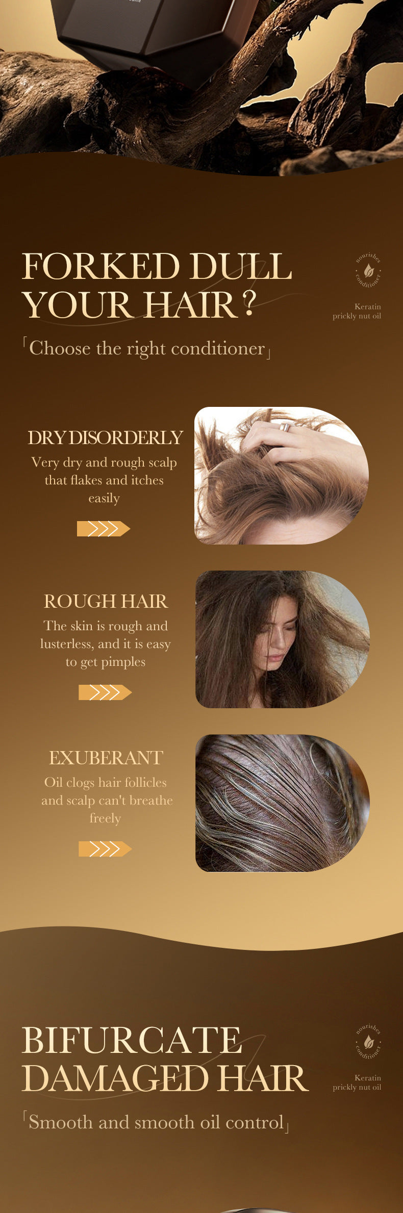 Hair Conditioner500ml SADOER Moisturizing and Smoothening Conditioner to Improve Split Ends Cross-Border Wholesale