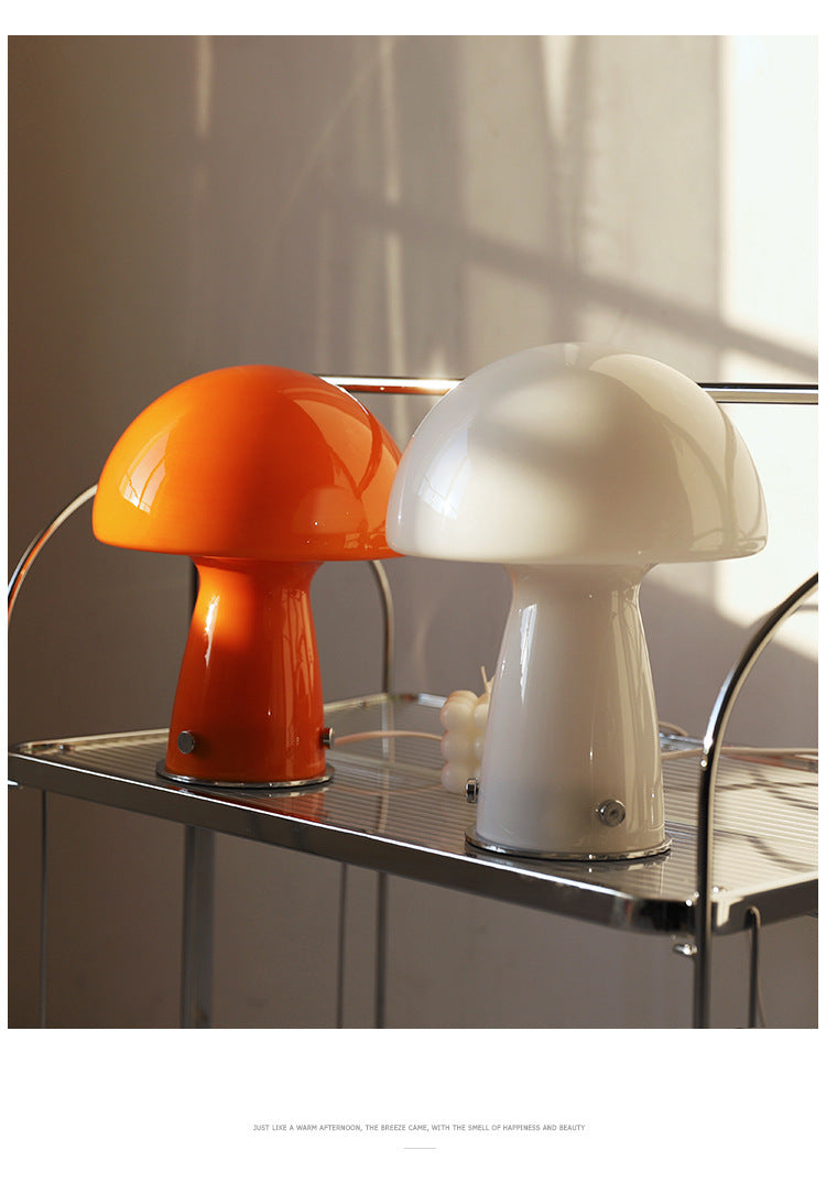 Bauhaus Table Lamp Nordic Minimalist Bedroom Mushroom Lamp Creative Yellow White Bauhaus Lamp Manufacturer Customization