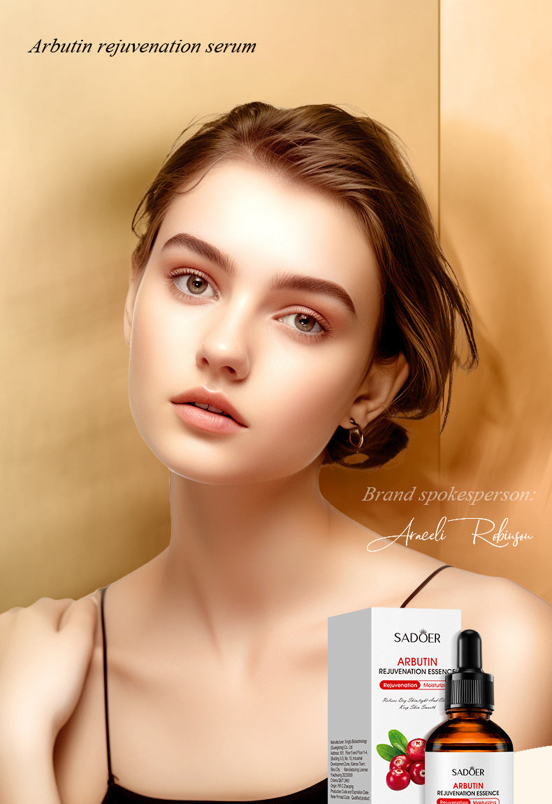 Full English Essence Serum SADOER Hyaluronic Acid Arbutin Moisturizing and Hydrating30ml  Foreign Trade Live Wholesale