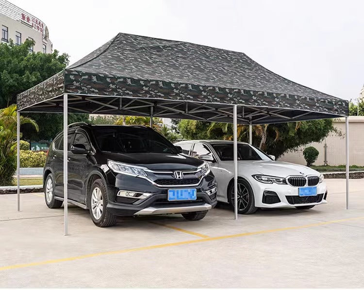 Outdoor Four-Legged Camouflage Tent Four-Corner Rain Shelter Umbrella Foldable Canopy Rain Cover Stall Canopy Rainproof Sunshade