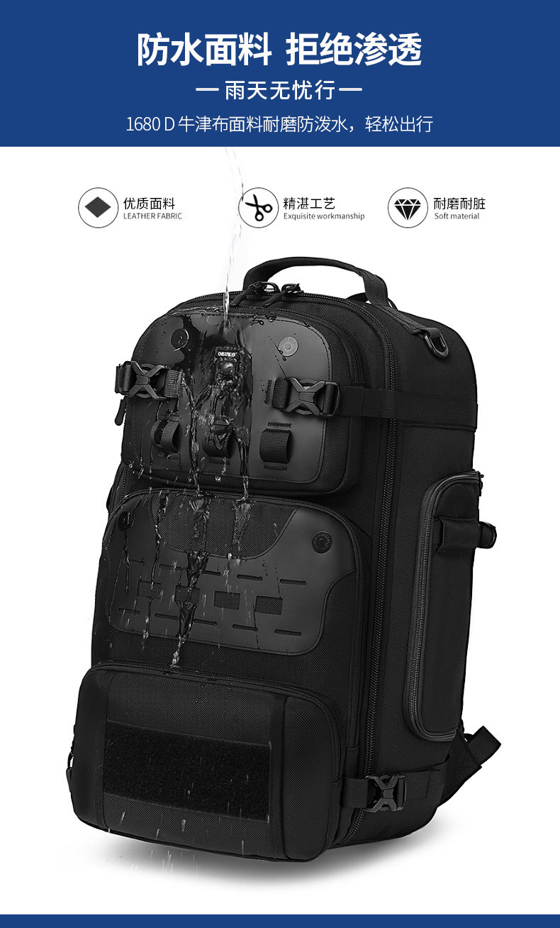 OZUKO Outdoor Tactical Backpack Large Capacity Waterproof Travel Bag Wear-Resistant MOLLE Hiking Backpack
