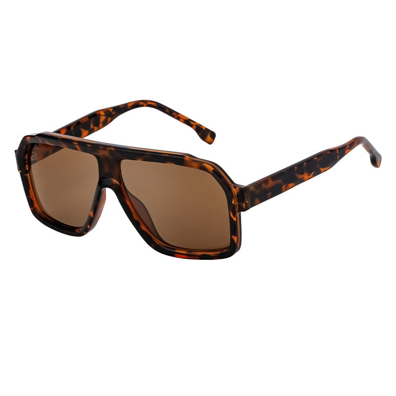 European and American Fashion Square Frame Sunglasses for Men Driving Special Propionic Acid Insert Pin Temple Sunglasses Men's Glasses shades