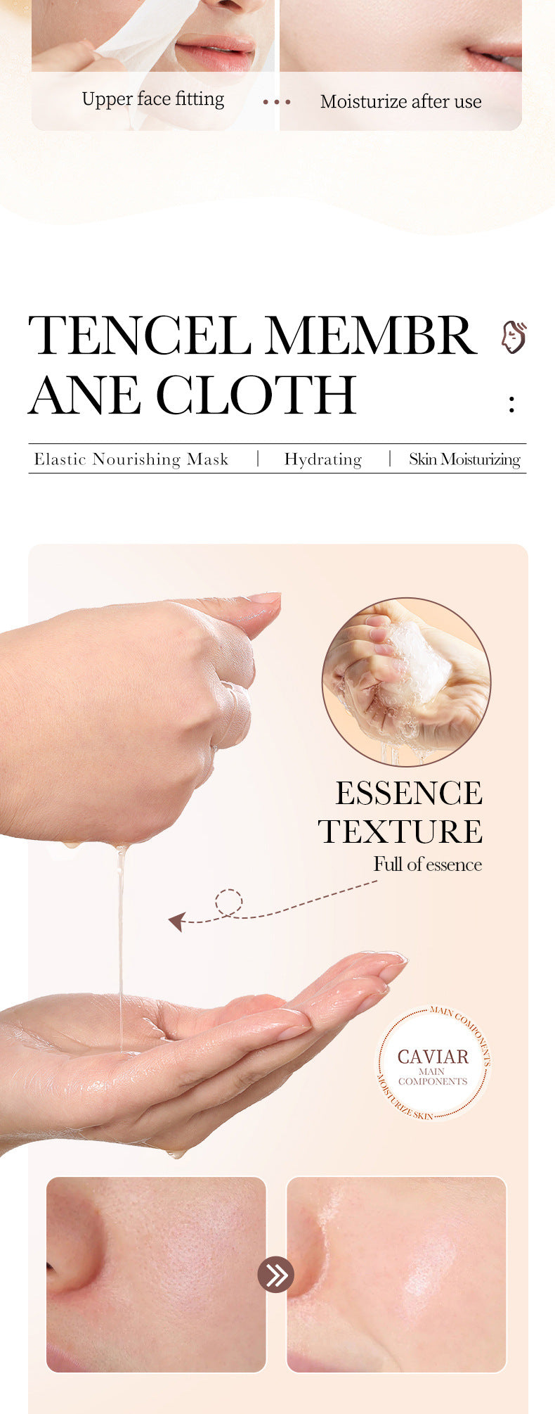 Full English Mask BIOAOUA White Truffle Moisturizing Caviar Nourishing Resurrection Grass Hydrating  Wholesale