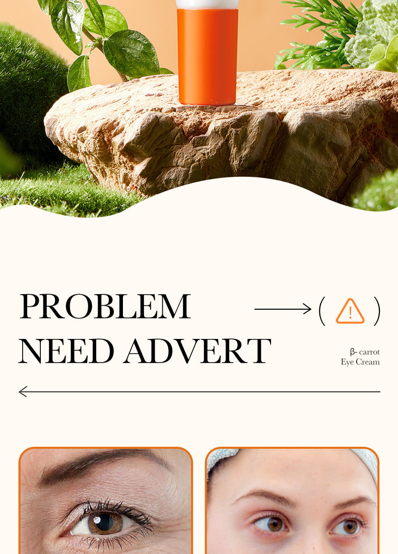 Full English Carrot Eye Cream20g SADOER Moisturize and Improve Dark Circles, Eye Wrinkles, and Eye Bags  Wholesale