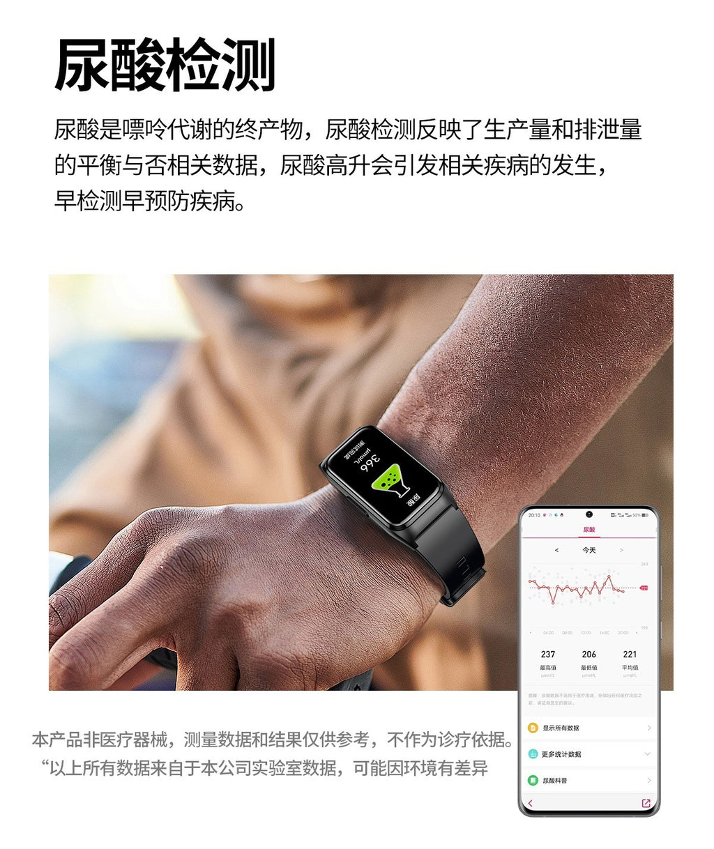 New TK75Blood pressure and blood sugar testing heart rate monitoring IP68Waterproof Social Entertainment Smart Watch