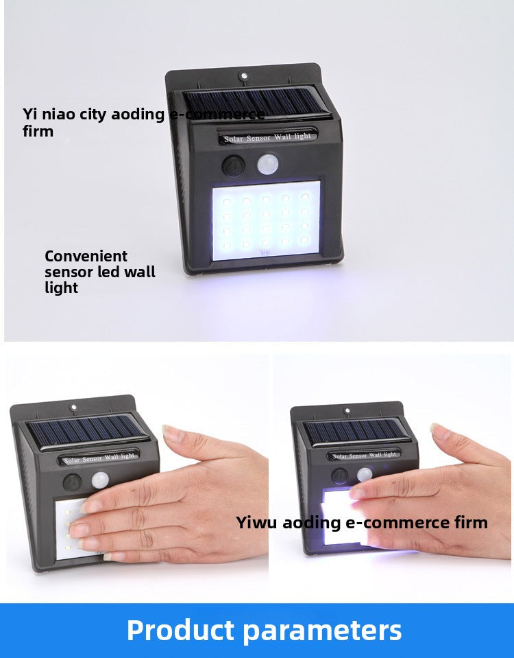 Solar Wall Lamp212LED Motion Sensor Wall Light 114LED Garden lamp20LED Waterproof Street Light