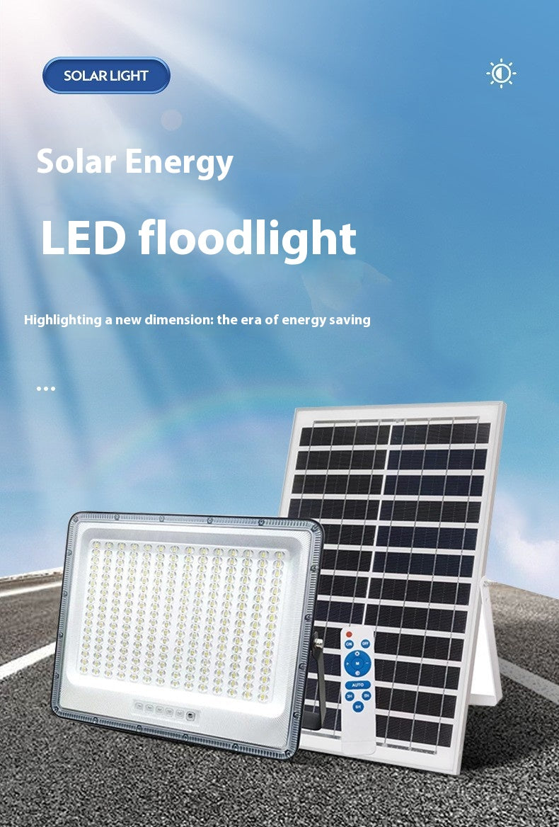 Solar Lamp Outdoor Super Bright Rainproof Lightning Protection Household Garden Lamp LED Aluminum Floodlight Street Lamp