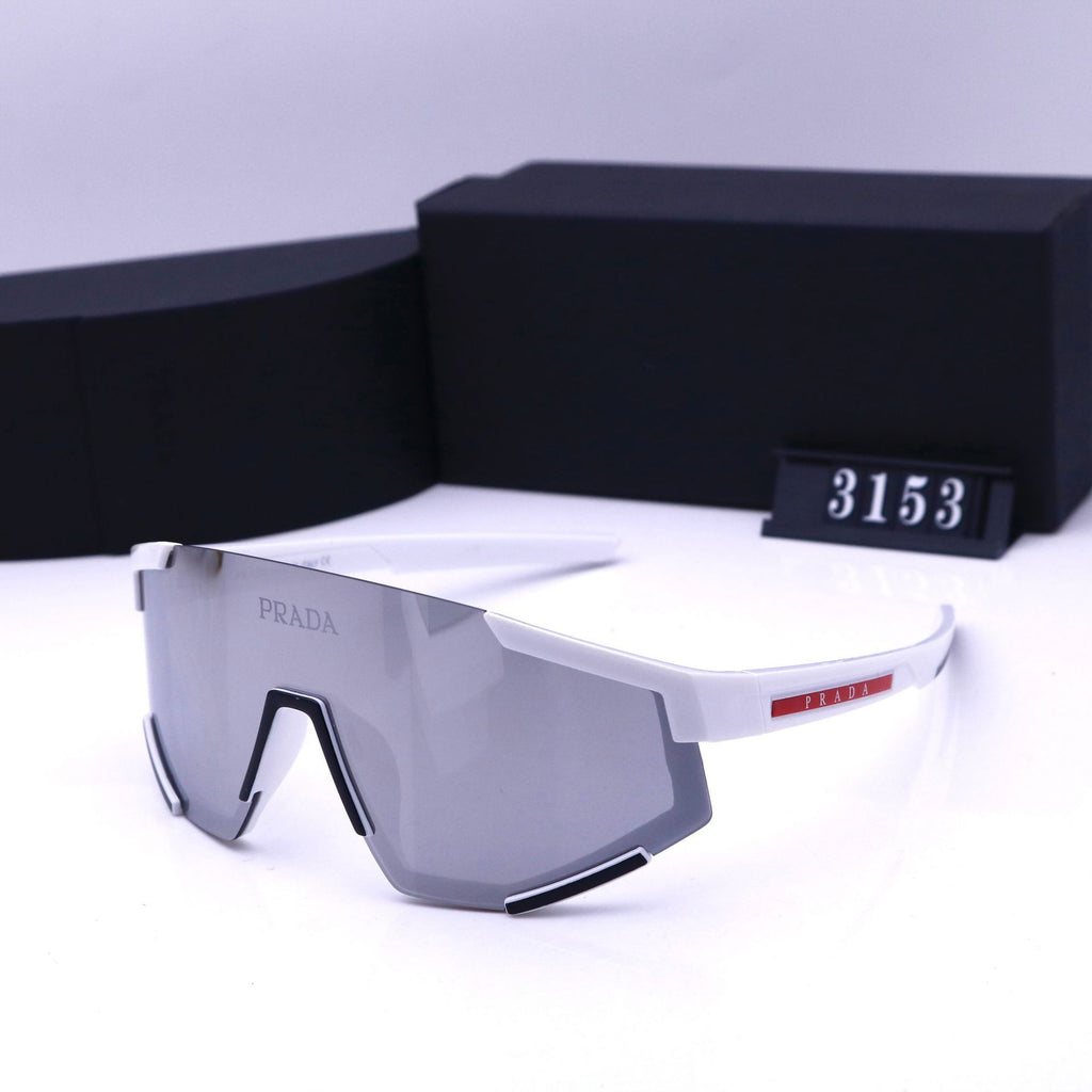 Half-frame Sunglasses High Appearance Cycling Colorful Outdoor Sports European and American Style2024Fashion New Large Windproof Sunglasses for Men and Women