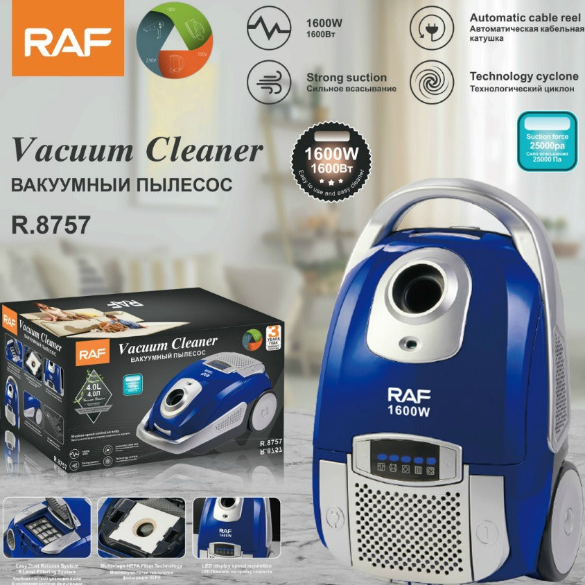 RAF European Standard Household Vacuum Cleaner Bedroom Living Room Powerful Carpet Vacuum Cleaner High Suction Handheld