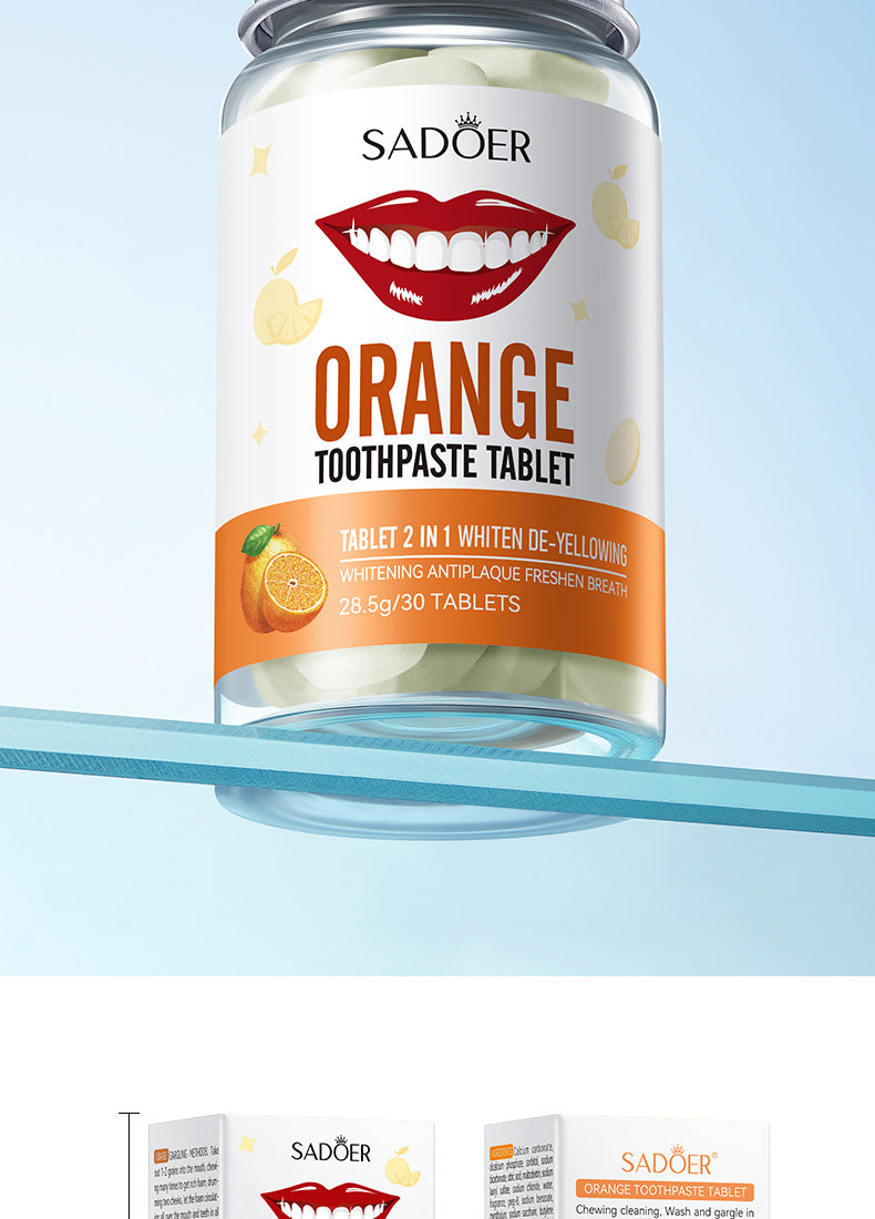 All-English Solid Toothpaste Series SADOER Sakura Whitening Anti-Yellowing Teeth Cleaning Toothpaste  Wholesale