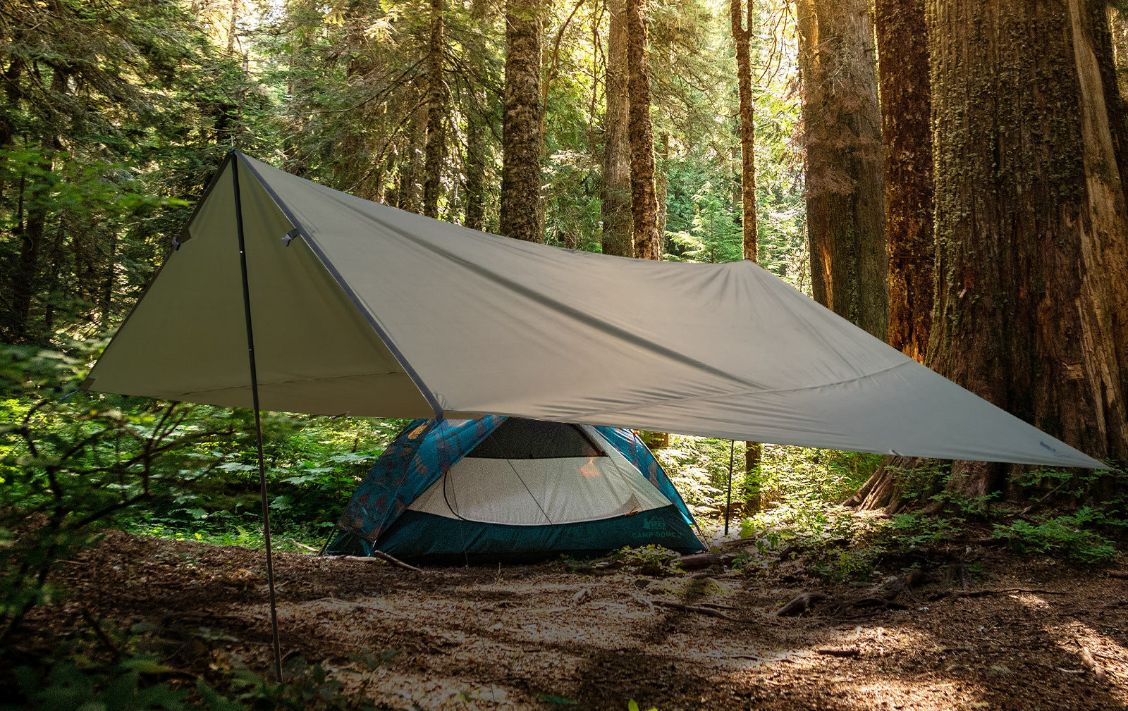 Car Rear Sunshade Canopy Large Space Multi-Person Rainproof Sunproof Tarp Outdoor Camping Gear