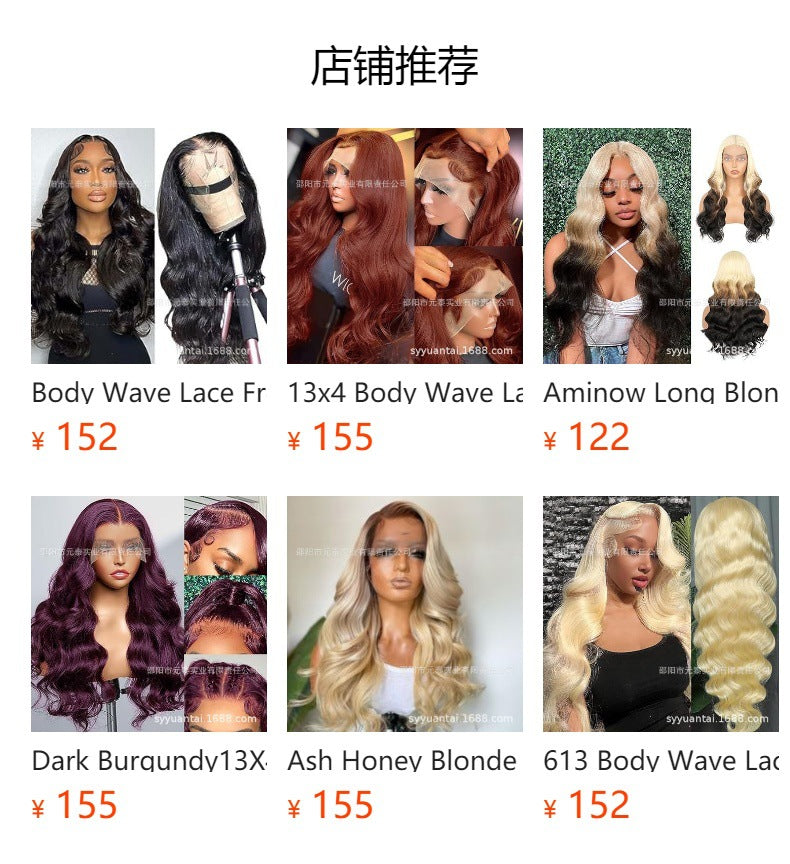 Highlight Ombre Lace Front Wig 13x4 Wavy Lace Glueless Wig