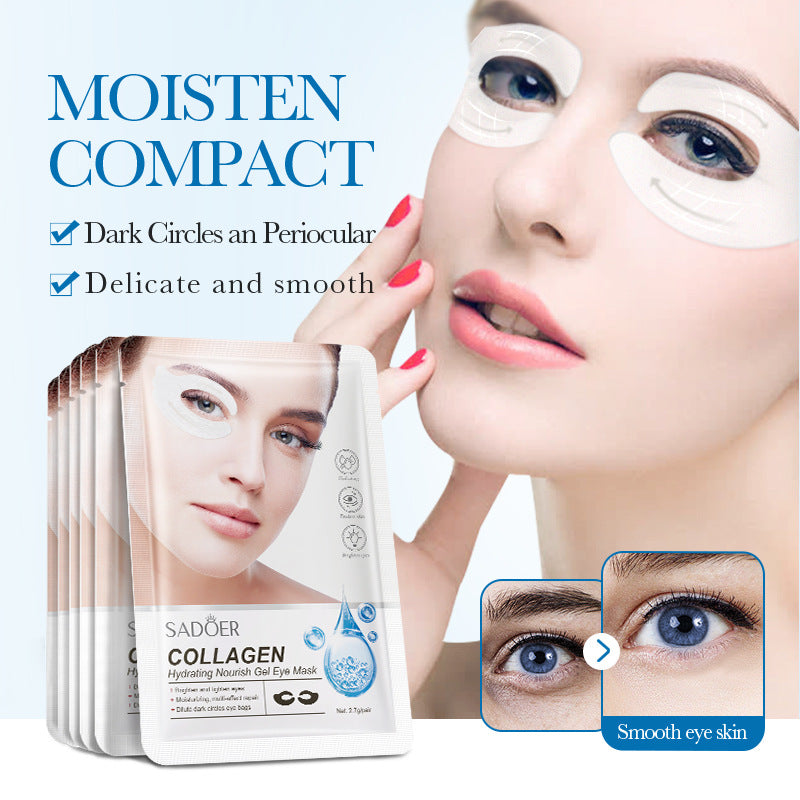 Collagen Butterfly Gel Eye Mask SADOER Improve Dark Circles and Eye Wrinkles Cross-Border Wholesale