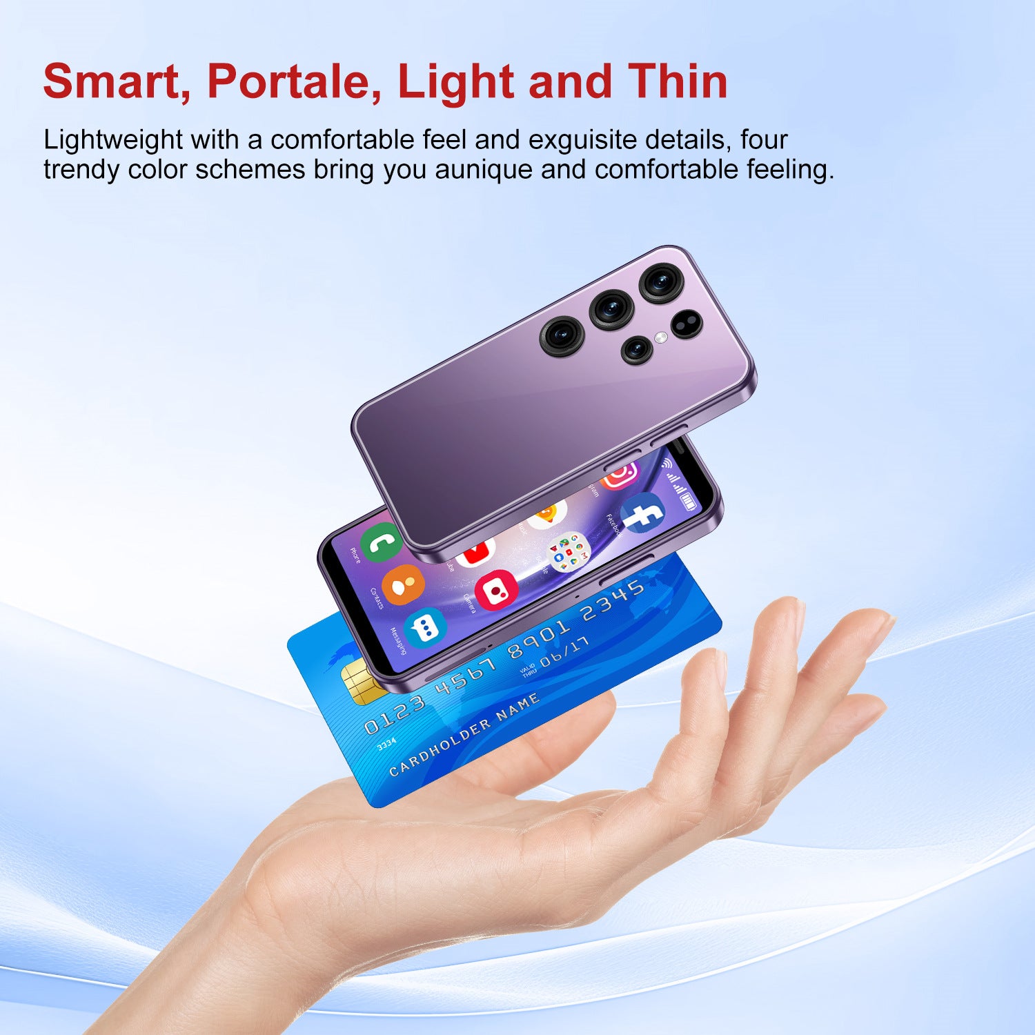 Hot Sale4G Android S24 Ultra Smart Small Mobile Phone Quad-core Mini Phone3.5Inch Factory