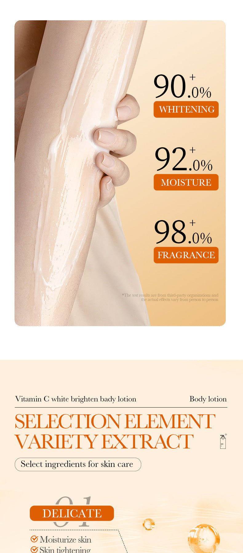 Full English VC Whitening Body Lotion BIOAOUA Vitamin C Brightening, Hydrating, Moisturizing, Skin Care,  Wholesale