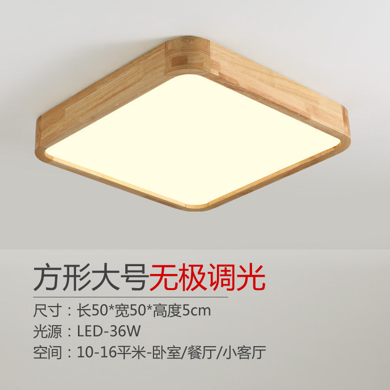 Log led Ceiling Lamp Living Room Balcony Tatami Wabi-Sabi Style Japanese Style Wood Art Corridor Nordic round bedroom