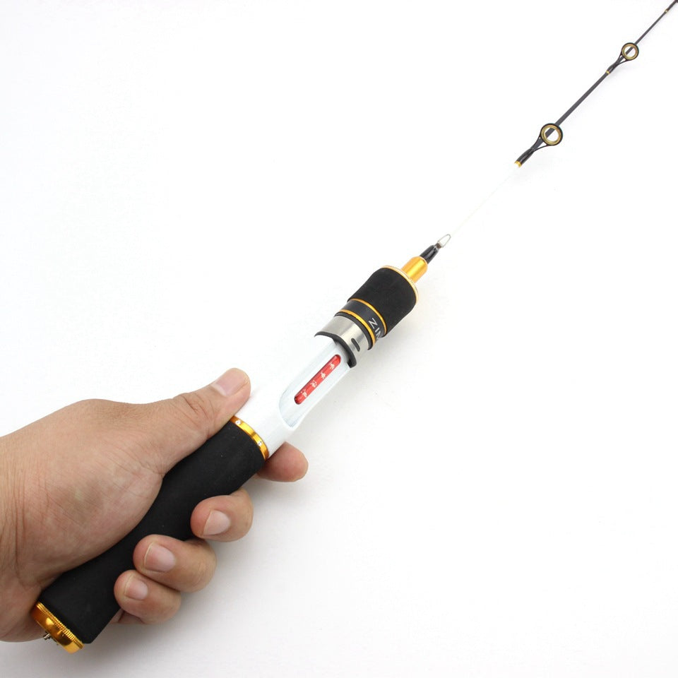 One piece58cm Ice Fishing Rod Spinning Reel Combo Winter Fishing Rod Set Boat Rod Valve Rod