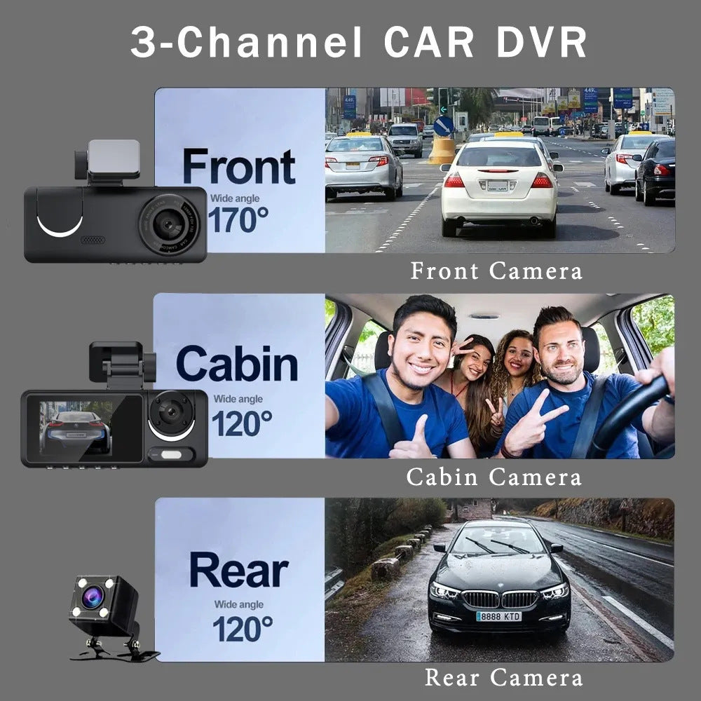 Driving Recorder S16New1080P Hd Night Vision2.0Inch Hidden Dual-Recording Car Camera