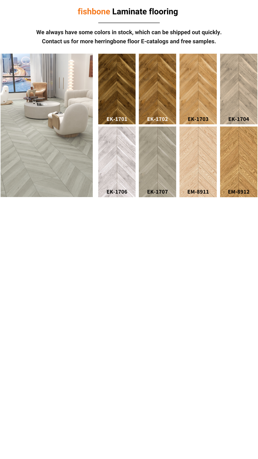 Hdf Light Grey Dark Brown Laminate Flooring