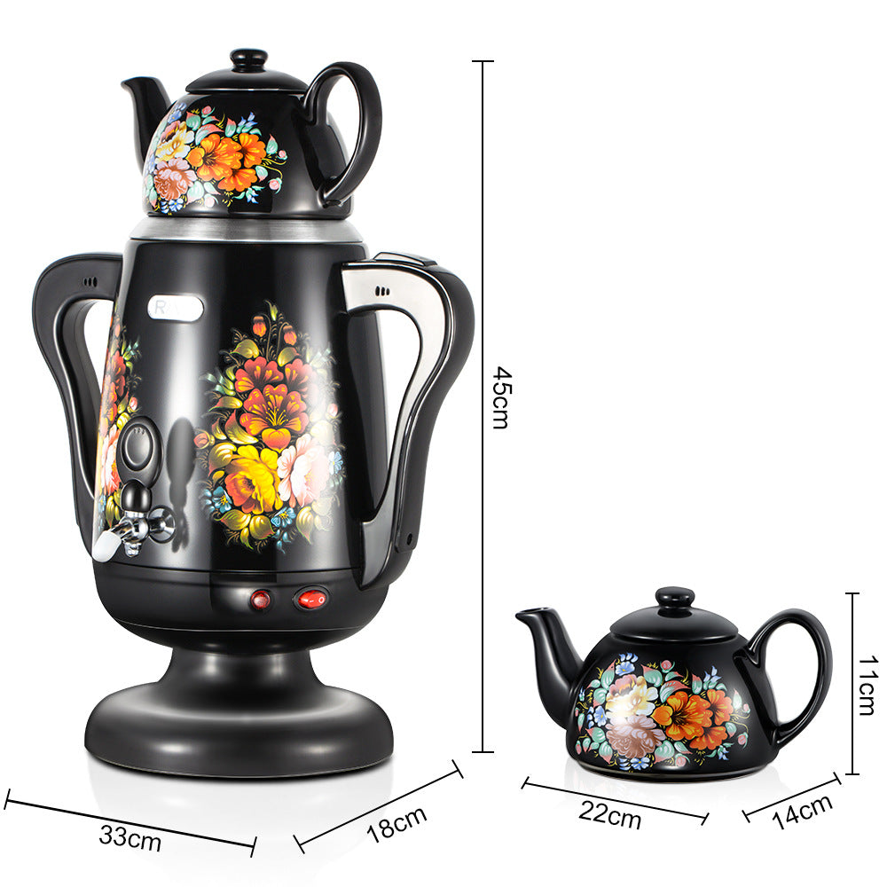 European Standard Turkish Kettle Hot Selling Stainless Steel Kettle Home Electric Automatic Power-Off Ceramic Kettle Wholesale