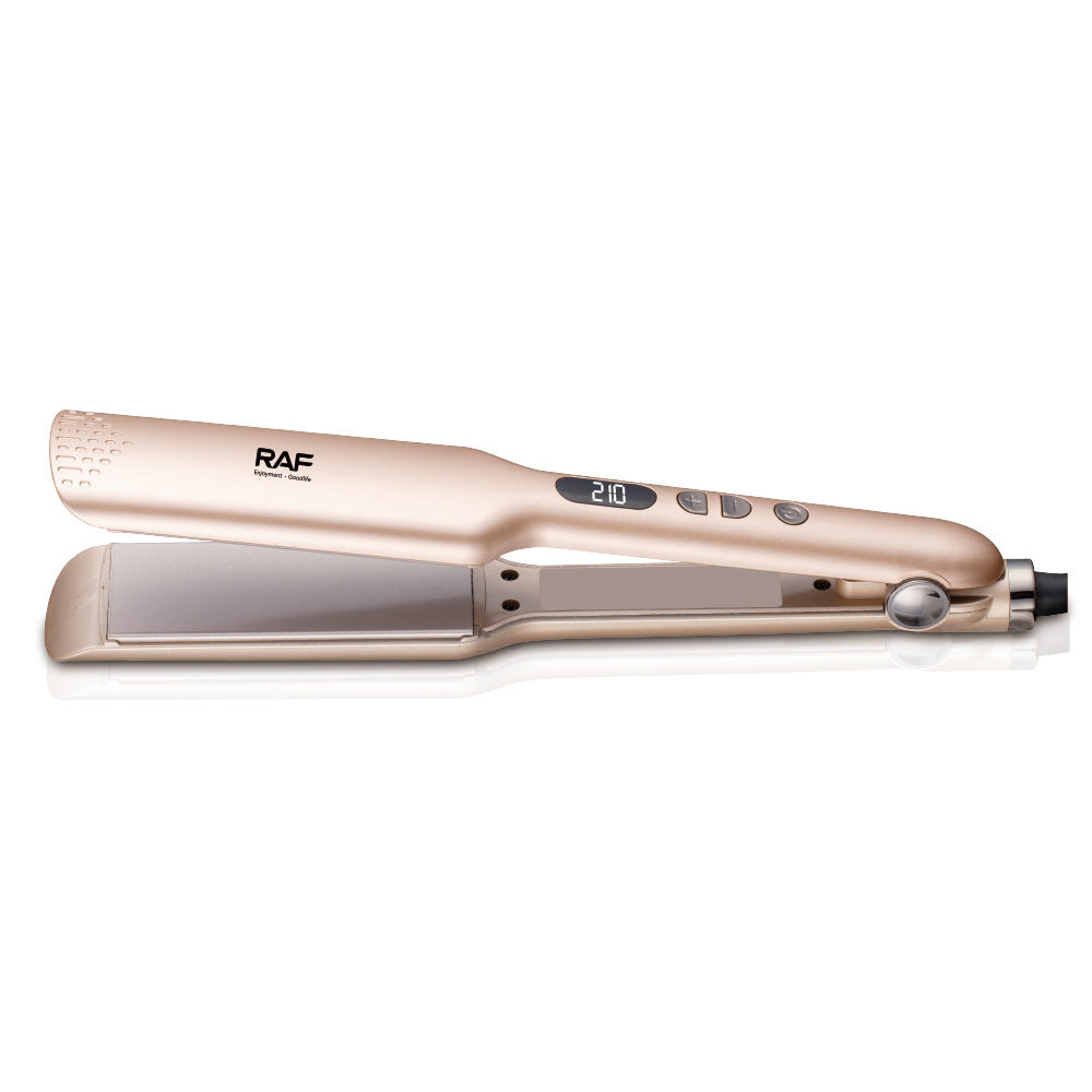 RAF EU Standard Hair Straightener Curler Negative Ion Hair Straightener Home Use Volumizing Hair Root Straightening Iron
